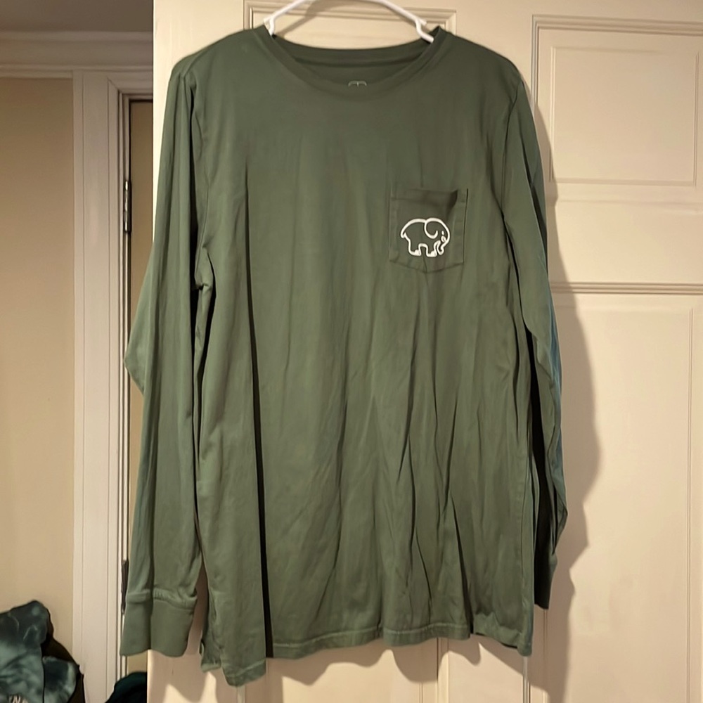 Ivory ella green long sleeve shirt